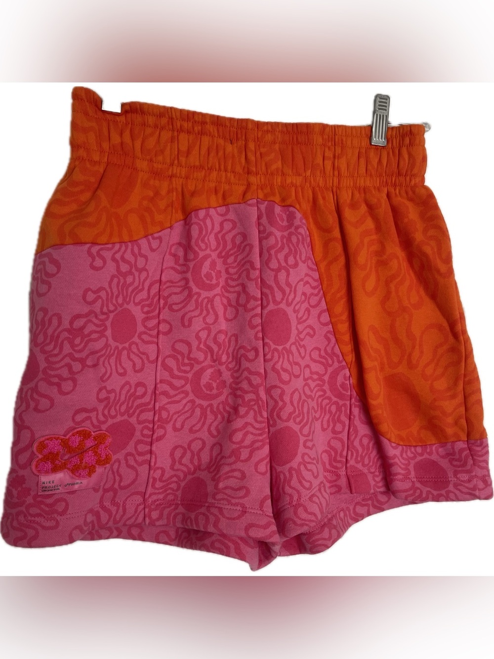 Nike Size S Project Euphoria Pink and Orange Patterned Athletic Shorts 092